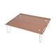 thumbnail image 3 of Mesa de camping pequeña, portátil y ultraligera, ideal para acampar al aire libre. Marrón claro, 3 of 9
