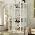 thumbnail image 6 of MONSLIPA Display Curio Cabinet with Tempered Glass Door, 6 Shelves - White, 6 of 6