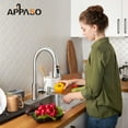 APPASO Kitchen Faucet, Stainless Steel, Pull Down 3 Modes, Brushed ...