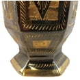 thumbnail image 3 of Natural Geo Brass Hexagonal Leaf Bottle Decor, 3 of 5