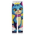 thumbnail image 5 of Cute Cat Holding Mouse Winter Female Pants Flannel High Waist Women Pants Lady Warm Straight Leg Plush Trousers, 5 of 7