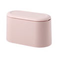 thumbnail image 1 of asddcavvf Mini Desktop Wastebasket With Lid Small Countertop Can Tiny Garbage Kitchen Scrub Brush, 1 of 4