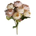 thumbnail image 2 of Clearance Artificial flowers under $5,Artificial Peony Flower 7 Head Peonies Peony Flowers Arrangements Dining Table Centerpieces For Kitchen Bridal Wedding Decor, 2 of 9