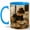Blue, variant on Paris Café Artist 11oz Ceramic Mug, Sketchbook Coffee Art
