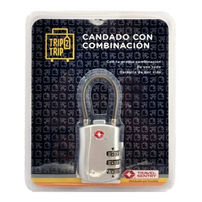 Candado con combinación Trip 2 Trip uso rudo 1 pza