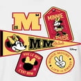 thumbnail image 3 of Disney - Minnie Mouse - Collegiate Patches; Life is Sweet - Juniors Cropped Cotton Blend T-Shirt, 3 of 5