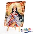 thumbnail image 1 of Abanico plegable chica pintura al óleo por números Kits lienzo cuadro pared arte DIY artesanía Likrtyny decoración de arte, 1 of 9