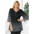 thumbnail image 2 of Woman Within Plus Size Embellished Pleated Blouse, 2 of 4