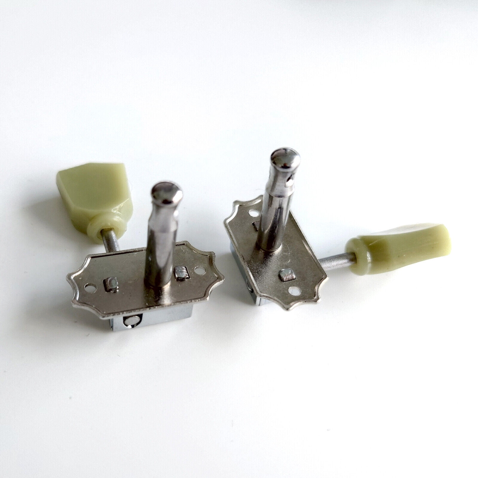 3L 3R Deluxe Vintage Guitar Machine Heads Tuners Tuning Pegs 3L + 3R Gold Chrome