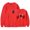 Red, variant on Jey Uso Yeet Merch Long Sleeve Crewneck Sweatshirt Winter For Men/Women Unsiex Fashion Streetwear