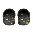 thumbnail image 6 of Fantasy Ghost Pumpkin Bat Witch House Slippers for Woman Men Warm Fannel Slipper Non-Slip TPR Slides Slippers 7.5-8.5, 6 of 8