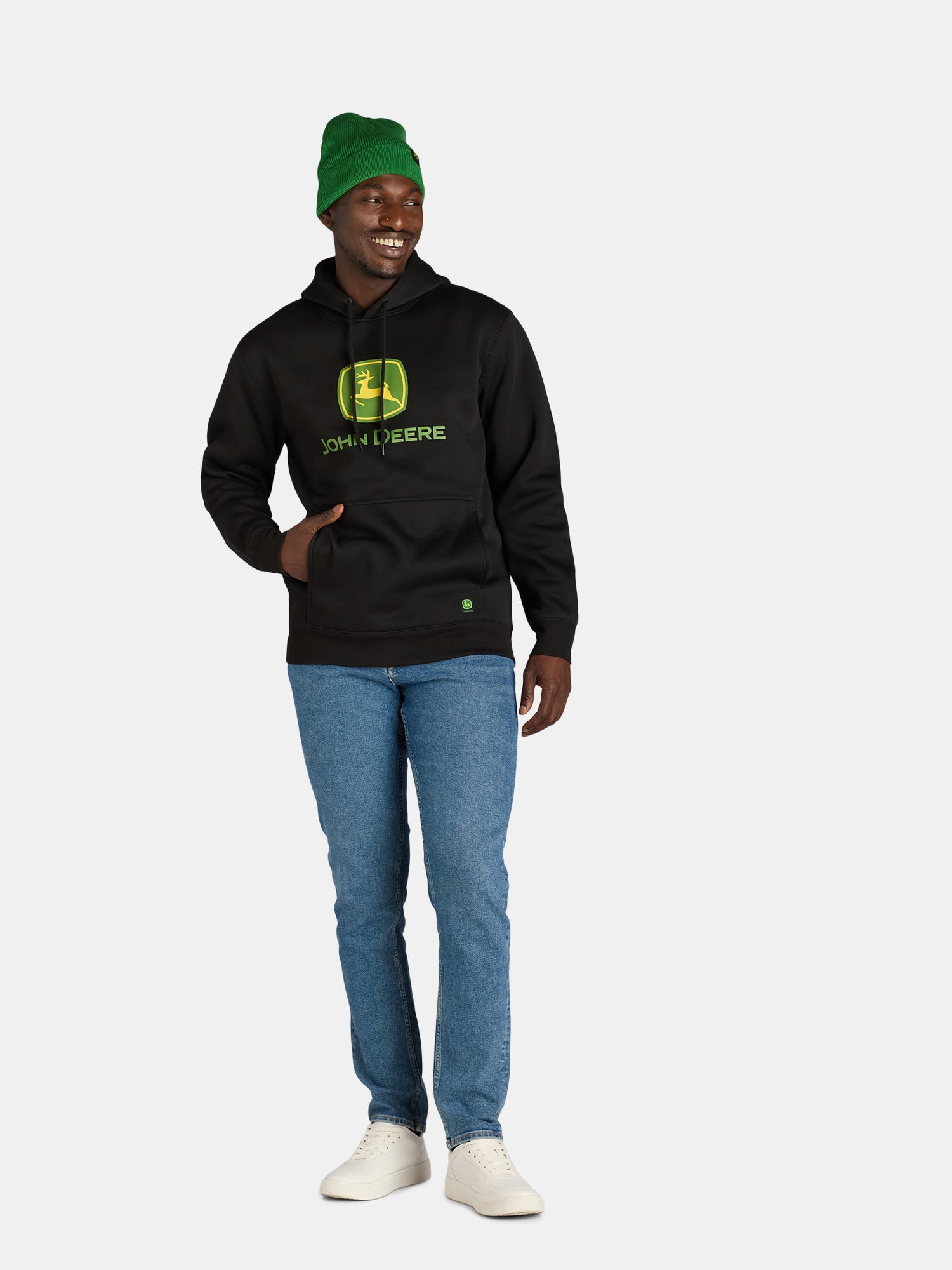 John Deere Work Hoodie Beanie Set