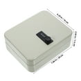thumbnail image 2 of Luxshiny 1Set Wall Mounted Key Holder White Iron Cabinet with Lock for Secure Key Management, 2 of 5