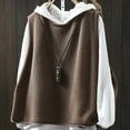 thumbnail image 5 of RXMEKW White Coat Women, Solid-Color Knitted Loose Versatile Coat, 5 of 5