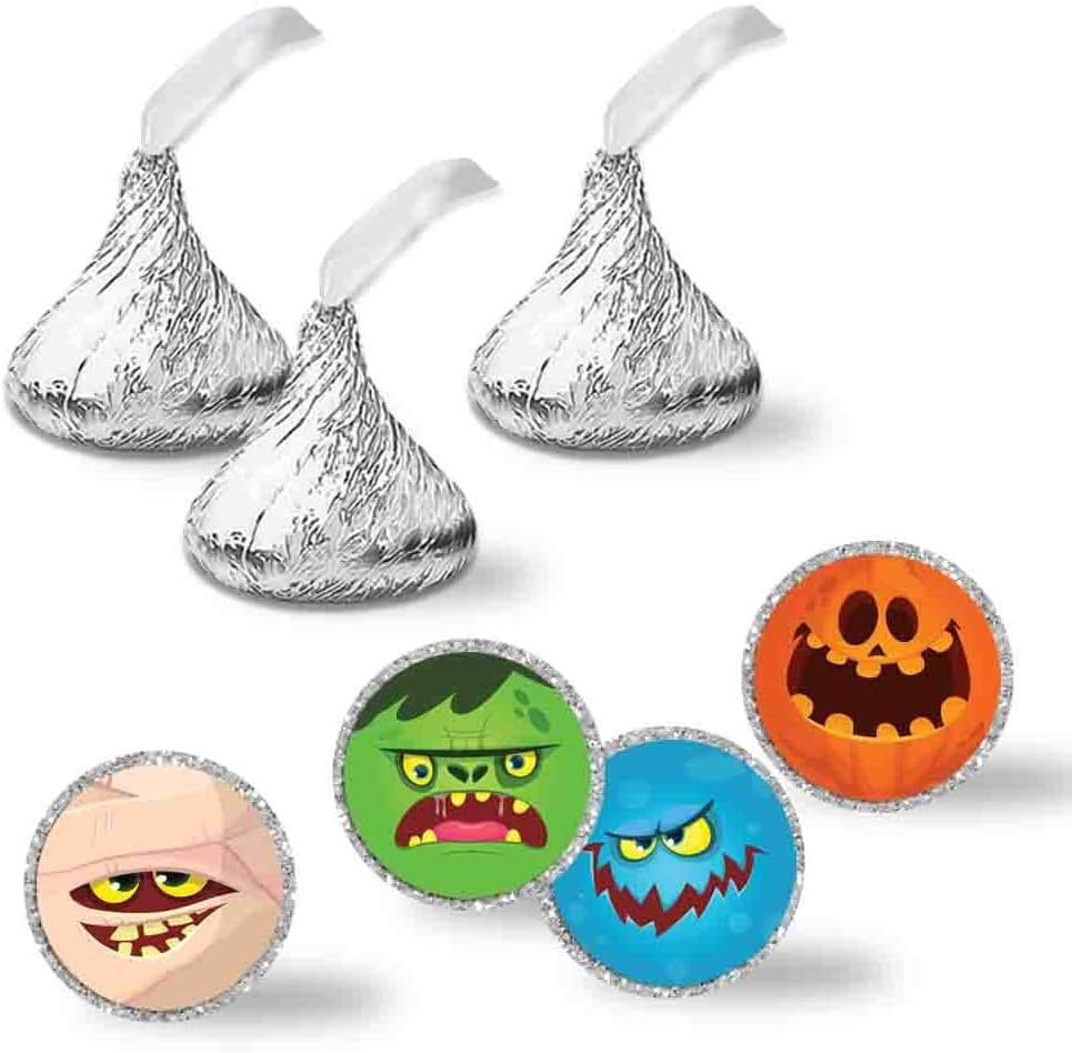 50's Sock Hop Birthday Party Kiss Stickers – 300 Count, 0.75 Inch Circle Labels For Chocolate Kisses & Party Favors 1 thumbnail image