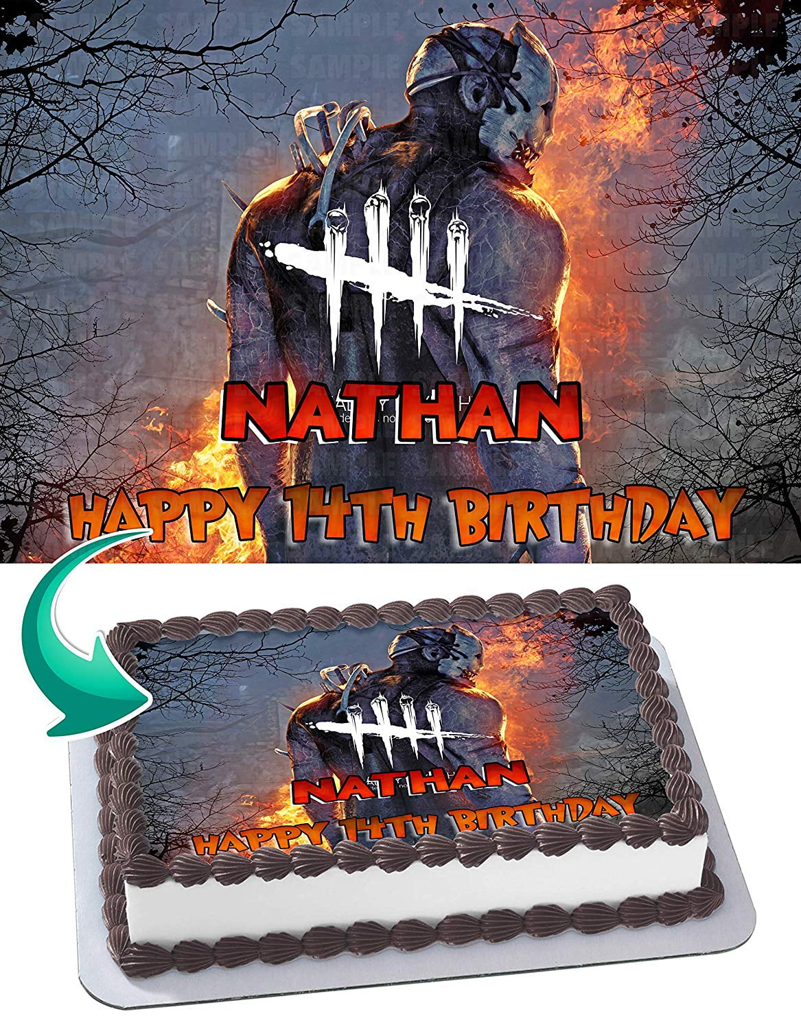 Dead by Daylight Edible Cake Image Topper Personalized