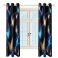 thumbnail image 4 of Dreamy Purple Butterfly Pattern (68)-2 Window Blackout Curtain 3d Printed Blackout Curtain Bedroom Living Room Hotel Window 2 Panel Shade, 4 of 6