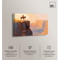 thumbnail image 2 of Canyon View Canvas Print Landscape Wall Art by Art Remedy, Gallery Wrapped, 15 x 10, 2 of 5