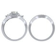 thumbnail image 3 of Dazzlingrock Collection 1.75 Carat (ctw) 14K Round Diamond 3 Stone Bridal Engagement Ring Set 1 3/4 CT, White Gold, Size 4, 3 of 4