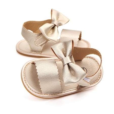 

Infant Baby Girls Sandals Anti-Slip Rubber Sole PU Leather Toddler First Walker Prewalker Newborn Summer Shoes for Baby Girls