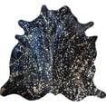 thumbnail image 1 of HomeRoots 334434 Gold Devore on Black Brazilian Cowhide Rug, 1 of 1