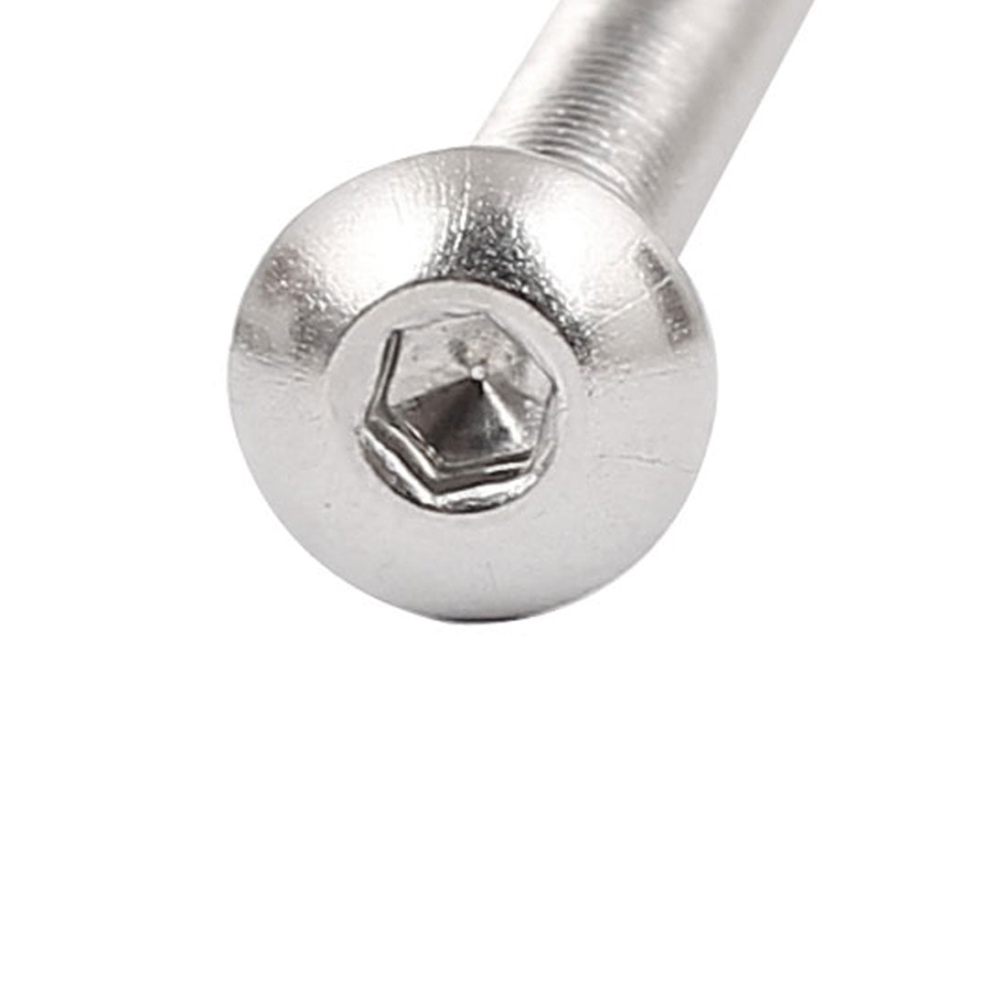 Full Thread Stainless Steel Button Head Socket Cap Screw M5 x 50mm 15