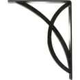 thumbnail image 4 of Ekena Millwork 2"W x 10"D x 12"H Miller Wrought Iron Bracket, (Triple center brace), Antiqued Pewter, 4 of 9