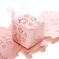 thumbnail image 4 of OULII 50pcs Party Treat Boxes Pink Paper Gorgeous Design for Bridal Showers, 4 of 4