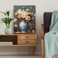 thumbnail image 5 of Qisvanset 12x16 Inch 2D Flat Framed Canvas Art, Matthew Vintage Flower Vase Bible Verse Faith Religious Wall Art Gift, 5 of 5
