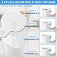 thumbnail image 2 of Dispensador automático de jabón líquido, dispensador de jabón de pared, recargable por USB, dispensador de jabón para manos y platos sin contacto, bomba impermeable para baño, 2 of 5