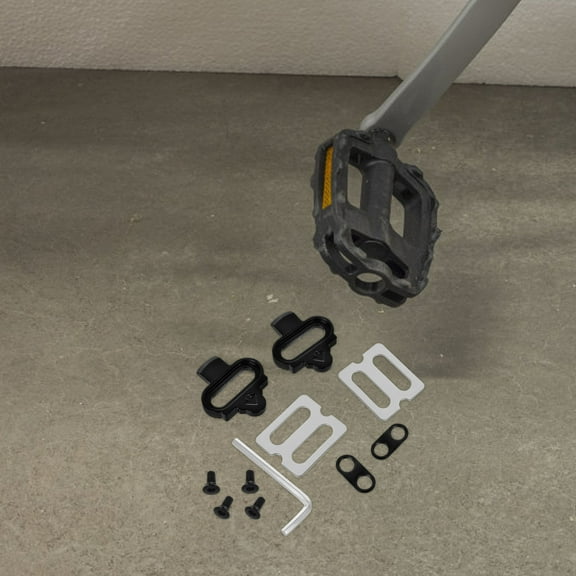 HAMPPLIES Bike Pedal Cleats 1 Set Cyclists Assorted Color Metal 3.50X3.00X0.50CM