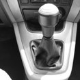 thumbnail image 3 of 2X 5 Speed Gear Shift Knob Leather Boot for 2004 2005 2006 2007 2008 2009,2 x Gear Shift Knob 2 x Shift Knob Boot,Black & matte silver, 3 of 8