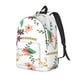 thumbnail image 1 of Disketp Pretty Floral With Leaves Mochila de Lona Estampada, Mochila Escolar de Viaje Ligera para Estudiantes y Portátil-Small, 1 of 5