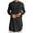 Black, variant on Mens Kaftan Thobe Cotton Linen Henley Shirt Long Sleeve Robe Casual Muslim Gown Kurta Army Green M
