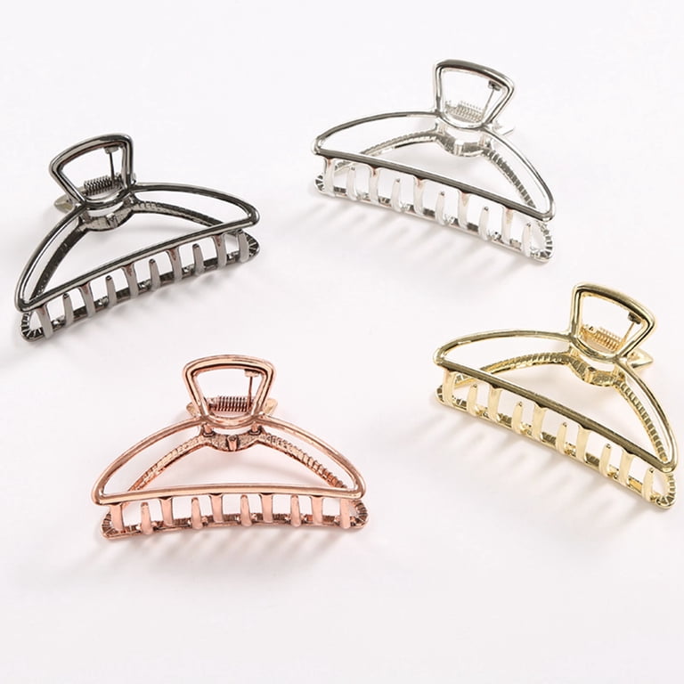 Travelwant 4Pcs/Set Large Metal Hair Claw Clips Hair Catch  display picture 1