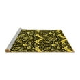 thumbnail image 2 of Ahgly Company Machine Washable Indoor Rectangle Abstract Yellow Modern Area Rugs, 2' x 4', 2 of 4
