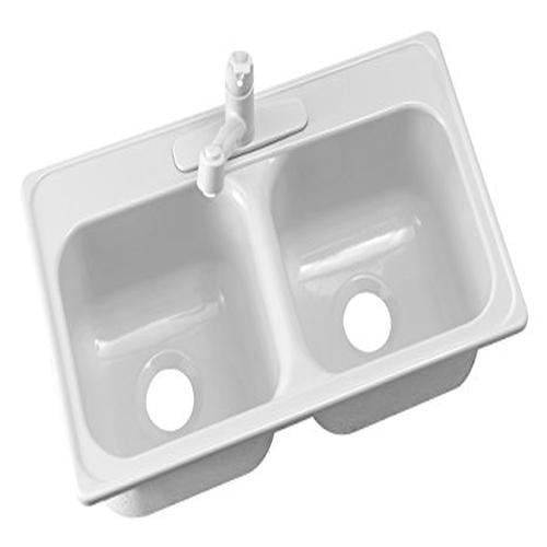 Deluxe 33" x 19" Kitchen Sink Color Brushed Nickel