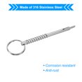 thumbnail image 3 of 3" Lx0.2" Dia 316 Stainless Steel Quick Release Pin Usable Length 2.63" Bimini Top Pin 4 Pack, 3 of 5