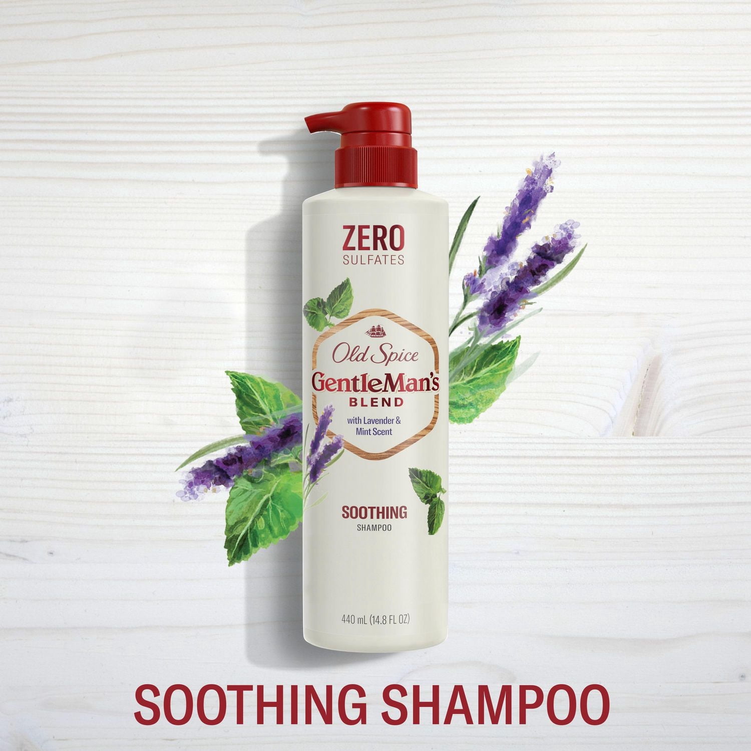 Old Spice Gentleman's Blend Shampooing Apaisant pour Hommes au Parfum de Lavande & de Menthe