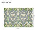 thumbnail image 4 of Yayeee Bath Rug for Bathroom Floor Non Slip Rectangle Fluffy Soft Absorbent Mat, 16"x24", Beige Floral, 4 of 7