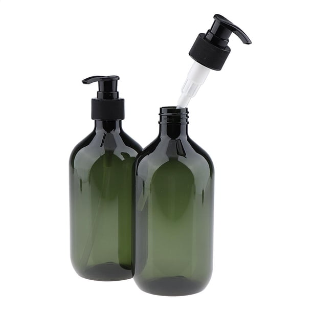 Vacías De Bomba Del Acondicionador Del Champú Del Animal Doméstico Translúcido 500ml Verde SM SunniMix Botellas de champú vacías