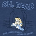 thumbnail image 2 of Boy's Alice in Wonderland Alice Oh, Dear Cried So Much  Pull Over Hoodie Navy Blue Heather Small, 2 of 4