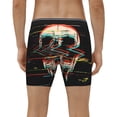 thumbnail image 4 of Rateoe Glitch Screaming Skull Print Men’s Underwear Boxer Briefs Soft Comfortable Underwear Boxer Briefs, Long Leg Briefs,Anti-chafing Boxer Briefs, 4 of 7
