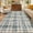 Blue/Beige, variant on HIWEAVER Beige 5' x 7' Distressed Neutral Plaid Area Rug for Living Room Washable Non Slip Modern Checked Indoor Carpet for Bedroom Decor Low Pile Farmhouse Floor Cover