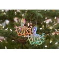 thumbnail image 5 of Blue & Pink Octopus Decorative Small Christmas Tree Ornaments Set of 2, 5 of 9