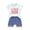 White, variant on Hirigin 4th of July Baby Boy Outfit Short Sleeve Letter Print T-Shirt Top and Shorts 6 12 18 Months 2T 3T Independence Day Clothes Set