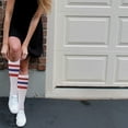 thumbnail image 4 of SOCKS'NBULK Old School Retro Striped Cotton Tube Socks Wholesale Bulk Cotton Sport Socks (120, Mens (10-13)), 4 of 7