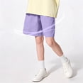 thumbnail image 5 of Guluxicc Kids Boys Athletic Shorts Elastic Waist Summer Solid Color Moisture Wicking Drying Shorts for Casual Activities, 5 of 8