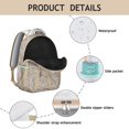 thumbnail image 4 of Vibrant Paisley Campus Bag - Unique Paisley Gift for Students, Lightweight & Comfortable, Roomy for Textbooks & Notebooks, 4 of 6