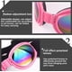 thumbnail image 4 of Juego de 2 gafas protectoras para perros, correa ajustable, protección ocular para viajes y esquí, gafas de sol impermeables para perros (negro, rosa), 4 of 5